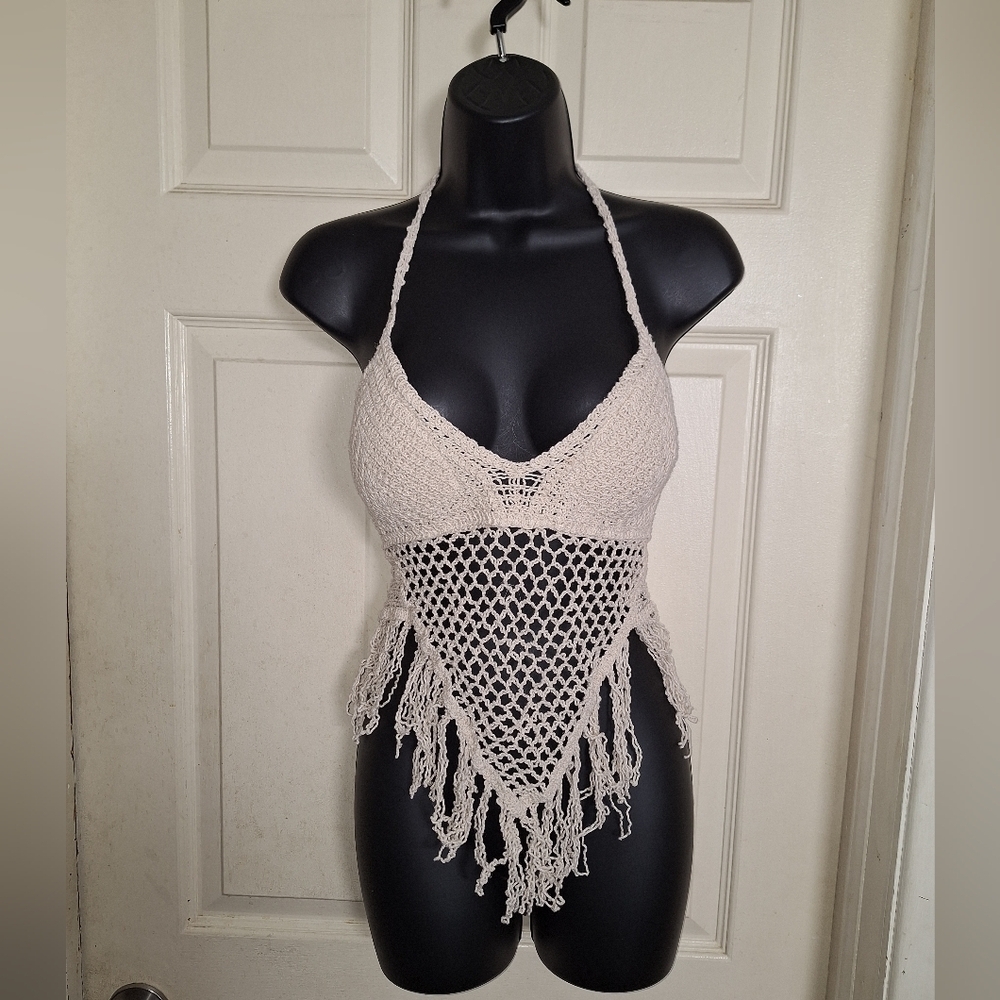 Shein one size tank top with fringe